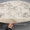 Классический ковер дизайн 76 Бежево-коричневый Круг